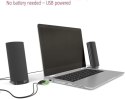 Hama Głośniki multimedialne E 80 (głośnik PC z wtyczką jack 3,5 mm, USB, 2,5 W, aktywne głośniki do komputera, laptopa, notebook