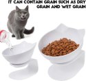 Podwyższona miska na karmę dla kotów lub psów