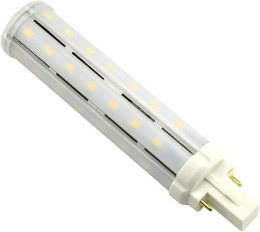 LuxVista 13W G24 LED lampa PLC 2-PIN 360 stopni, ciepła biel 30W