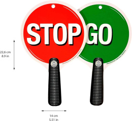 Dwustronne znaki Stop & Go Liontouch – 3 szt.