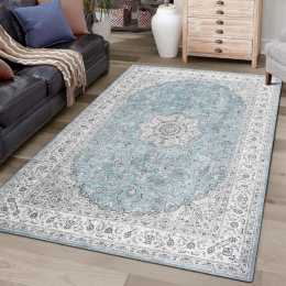 Wodoodporny dywan z kwiatowym wzorem CAROMIO 60/230