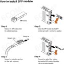 6COM GIGA 10 Gigabit SFP LC moduł nadajnikowy 10 GBase-LR do Netgear AXM762