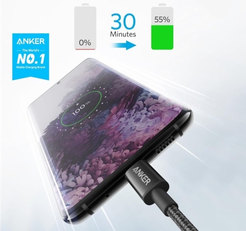 Anker USB C na USB C, kabel do ładowania, 60 W- 2 SZTUKI Anker USB C na USB C, kabel do ładowania, 60 W- 2 SZTUKI
