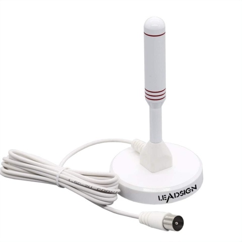 LEADSIGN Przenośna antena telewizyjna wewnątrz/na zewnątrz z magnetyczną podstawą LEADSIGN Przenośna antena telewizyjna wewnątrz/na zewnątrz z magnetyczną podstawą