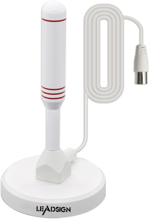 LEADSIGN Przenośna antena telewizyjna wewnątrz/na zewnątrz z magnetyczną podstawą LEADSIGN Przenośna antena telewizyjna wewnątrz/na zewnątrz z magnetyczną podstawą