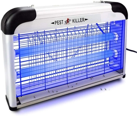 MOCNA LAMPA OWADOBÓJCZA NA KOMARY ĆMY DUŻA SKUTECZNA PUŁAPKA ELEKTRYCZNA UV