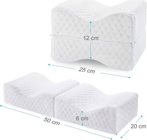 Ortopedyczna poduszka na nogi podwójna do spania FEAGAR