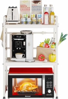 Półka do stojaka na kuchenkę mikrofalową Rozszerzalna regulowana półka