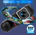 Kamera samochodowa z przodu i z tyłu, kamera samochodowa 1080P, 3 kanały, karta 64 GB