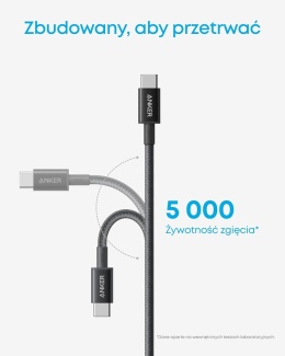 Anker USB C na USB C, kabel do ładowania, 100 W