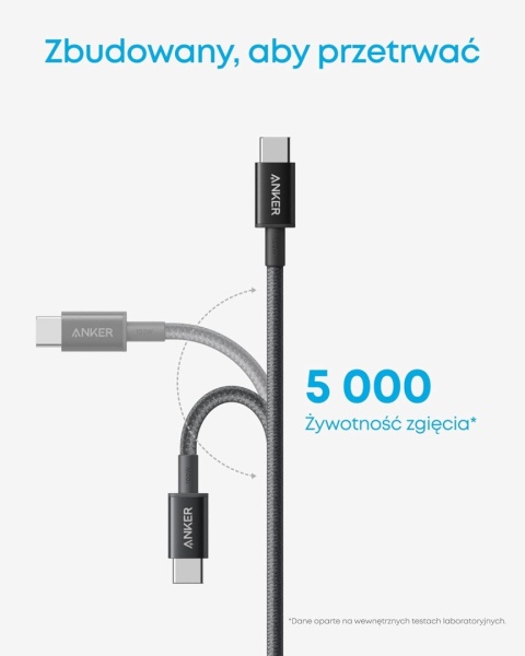 Anker USB C na USB C, kabel do ładowania, 100 W Anker USB C na USB C, kabel do ładowania, 100 W