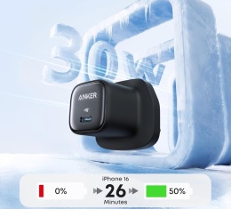 Anker Zolo USB-C ładowarka ścienna (30W) UK PLUS ADAPTER