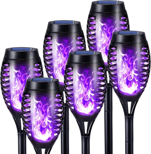 Lampka solarna z wbijanym grotem kolor czarny- 10 SZTUK- IDEALNE NA HALLOWEEN Lampka solarna z wbijanym grotem kolor czarny- 10 SZTUK- IDEALNE NA HALLOWEEN