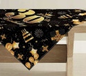 OBRUS URODZINOWY 30 URODZINY DEKORACJA 85X85CM czarny złoty