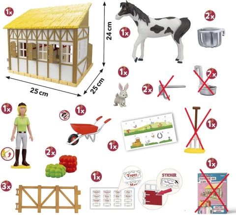 Figurki Craze Bibi & Tina 35009 stajnia dla koni