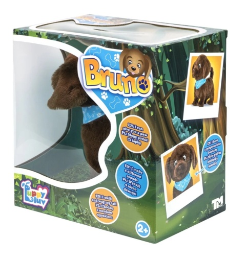Maskotka Bruno Puppy Luv interaktywny pluszowy piesek szczeniaczek