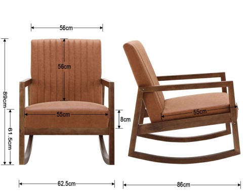 Fotel bujany Grand Office Wahson Skóra poliuretanowa