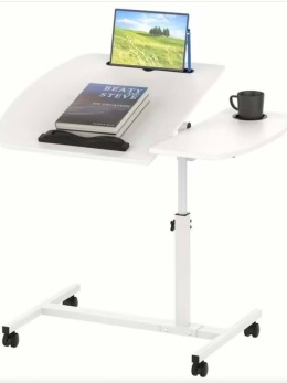 STOLIK POMOCNICZY REGULOWANY NA KÓŁKACH POD LAPTOPA- POWYSTAWOWY IDEALNY