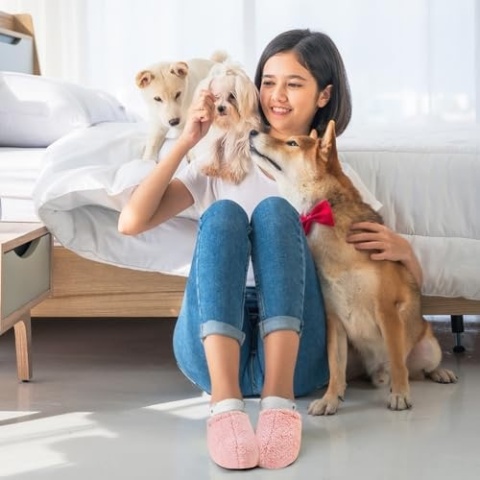 Damskie puszyste pełne kapcie- 40/41 OFFCUP