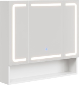 SZAFKA ŁAZIENKOWA Z LUSTREM OŚWIETLENIEM LED NOWOCZESNA