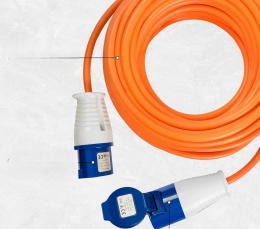 Kabel kempingowy dla obszarów zewnętrznych Przedłużacz CEE, 10 m
