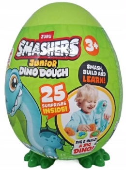 ZURU DUŻE JAJKO SMASHERS JUNIOR DINO DIG DINOZAUR 25 NIESPODZIANEK / 1KG