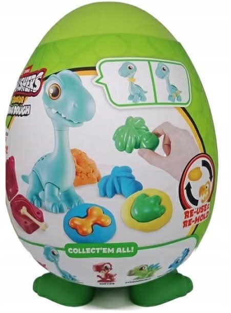 ZURU DUŻE JAJKO SMASHERS JUNIOR DINO DIG DINOZAUR 25 NIESPODZIANEK / 1KG