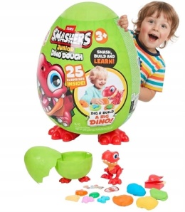 Dinozaur Z Masy Plastycznej W Jajku Ogromny 30 CM Z Akcesoriami Foremki