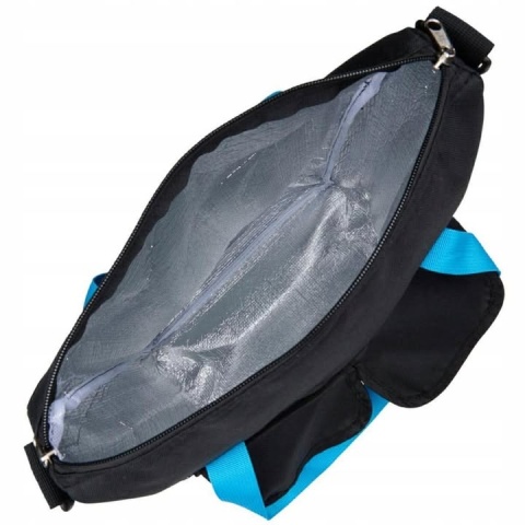 TORBA ROWEROWA SAKWA NA BAGAŻNIK DUNLOP 20L TERMICZNA CZARNA NIEBIESKA