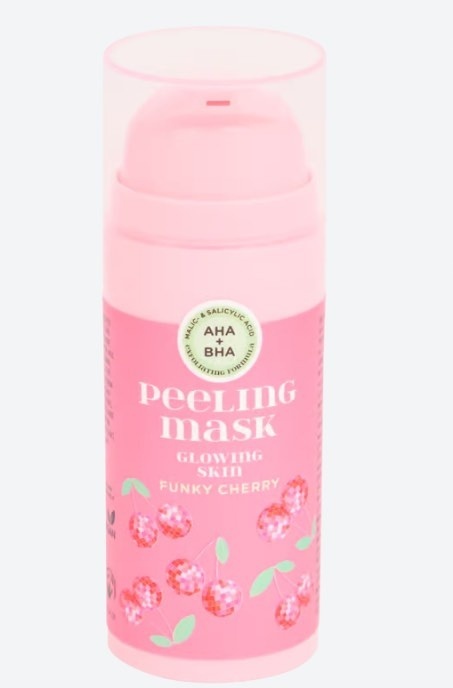 Maseczka peeling do twarzy z kwasami AHA i BHA- Wiśnia