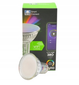 ŻARÓWKA SMART CONNECT LSC GU10 380LUMEN LSC GU10 4,9W kasa energetyczna:G