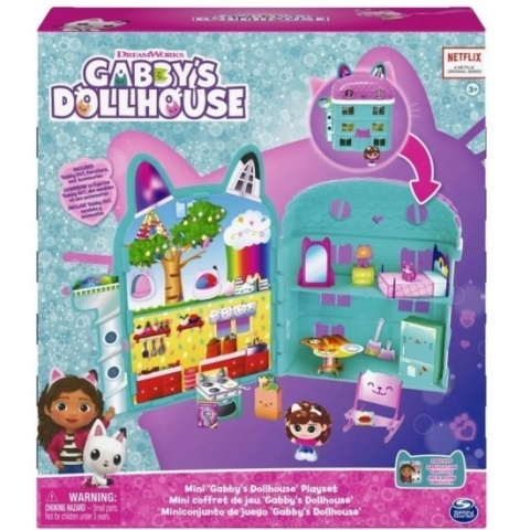 Gabby's Dollhouse Koci Domek Gabi domek z akcesoriami dla lalek girl 35cm
