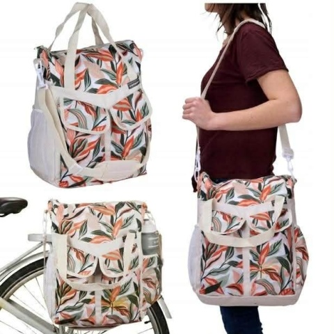 TORBA ROWEROWA SAKWA NA BAGAŻNIK DUNLOP 20L TERMICZNA CZARNA NIEBIESKA