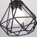 TOKIUS E-27 Lampa sufitowa, 16 cm w stylu industrialnym czarna