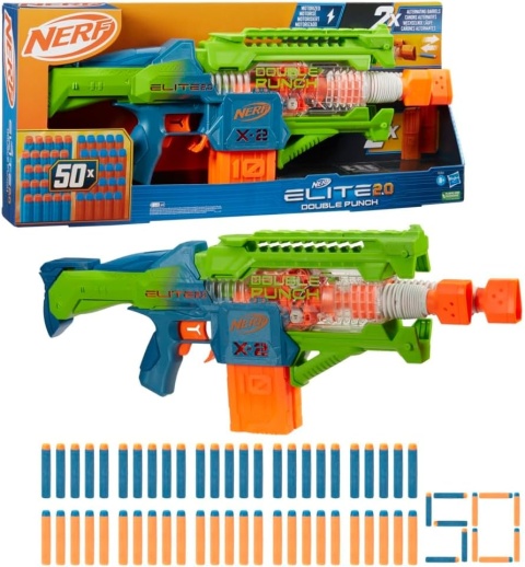 HASBRO NERF ELITE 2.0 WYRZUTNIA DOUBLE PUNCH F6363