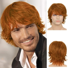 Beweig Pomarańczowa peruka dla mężczyzn