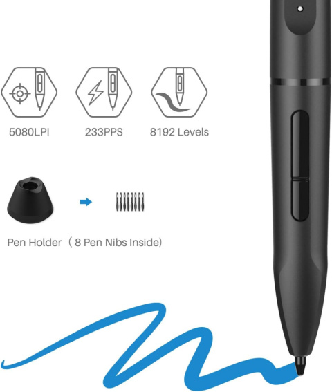 HUION INSPIROY WH1409 (8192) + TILT, Bezprzewodowy tablet graficzny HUION INSPIROY WH1409 (8192) + TILT, Bezprzewodowy tablet graficzny