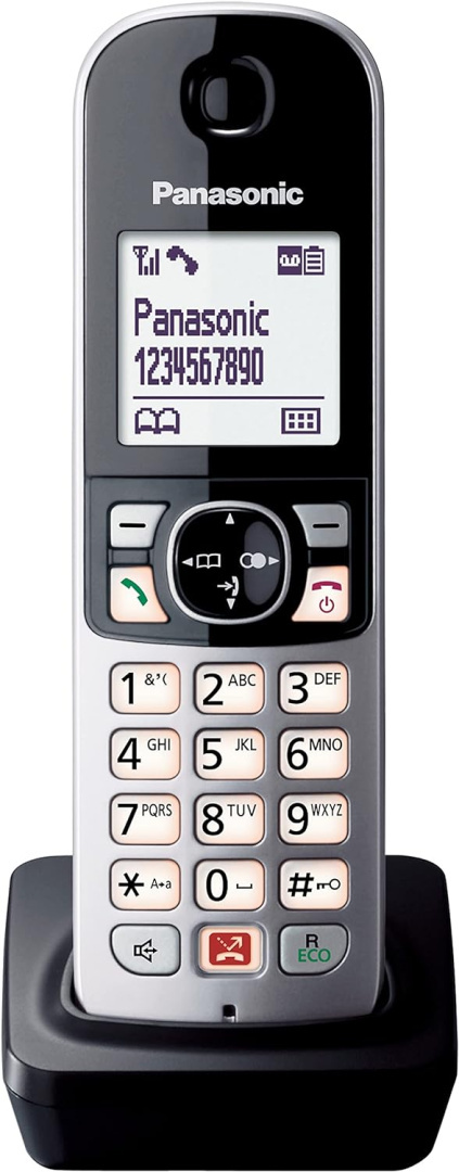 Panasonic Opcjonalny telefon komórkowy do: KX-TG6851/52 & KX-TG6861/62/63/64, czarno-srebrny