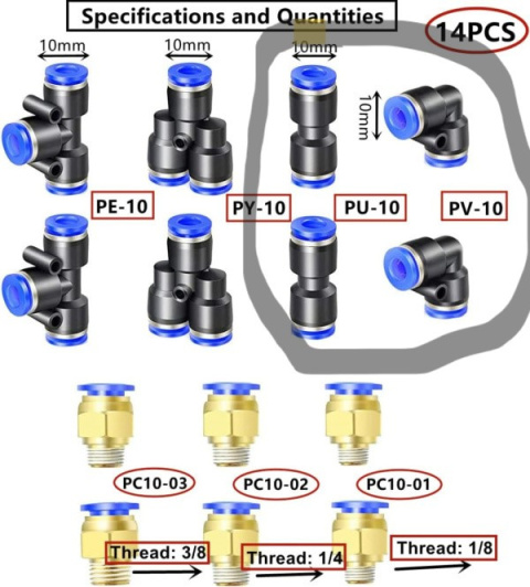 Wąż pneumatyczny PU, 10 m, przezroczysty Wąż pneumatyczny PU, 10 m, przezroczysty