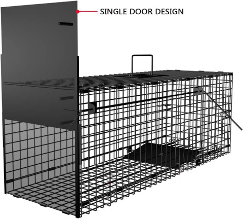 Duża pułapka na kunę.Amagabeli Garden Home Live Trap 78x26x29cm Animal Trap