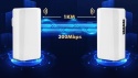 Bezprzewodowy most bridge 2,4 GHz 500 m do 1 km, 100 Mbit/s, 24V PoE 2 szt.