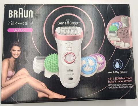 Braun Silk epil 9 SkinSpa SES 9/990 + 13 dodatków Braun Silk epil 9 SkinSpa SES 9/990 + 13 dodatków