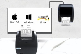 Drukarka termiczna do paragonów 80 mm z szeregowym portem USB LAN z obsługą poleceń ESC/POS