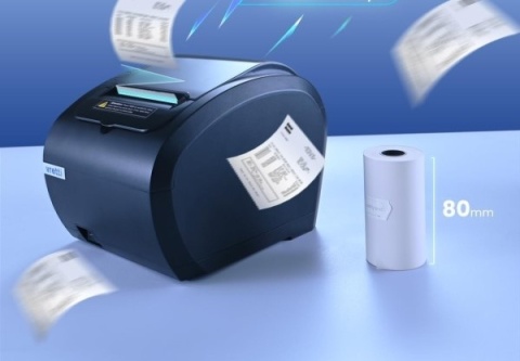 Drukarka termiczna do paragonów 80 mm z szeregowym portem USB LAN z obsługą poleceń ESC/POS Drukarka termiczna do paragonów 80 mm z szeregowym portem USB LAN z obsługą poleceń ESC/POS