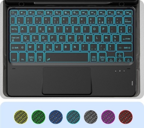 Etui z klawiaturą kompatybilną z Samsung Galaxy Tab A9+ 2023 Etui z klawiaturą kompatybilną z Samsung Galaxy Tab A9+ 2023