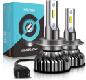 H7 żarówki LED do reflektorów, 10 000 lm, 6000 K, 12 V-24 V, 2 sztuki