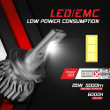 H7 żarówki LED do reflektorów, 10 000 lm, 6000 K, 12 V-24 V, 2 sztuki