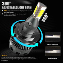 H7 żarówki LED do reflektorów, 16 000 lm, 90W, 6500 K, 12 V, 2 sztuki