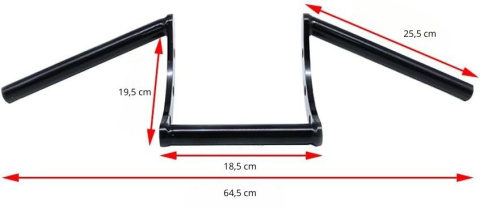 JFG RACING Kierownica motocyklowa, 7/8", 22 mm Chopper Cruiser Bobber Harley JFG RACING Kierownica motocyklowa, 7/8", 22 mm Chopper Cruiser Bobber Harley