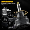 H1 Żarówka LED 360° 16000LM 80W 12V samochodu, 6500K biała, 2 sztuki